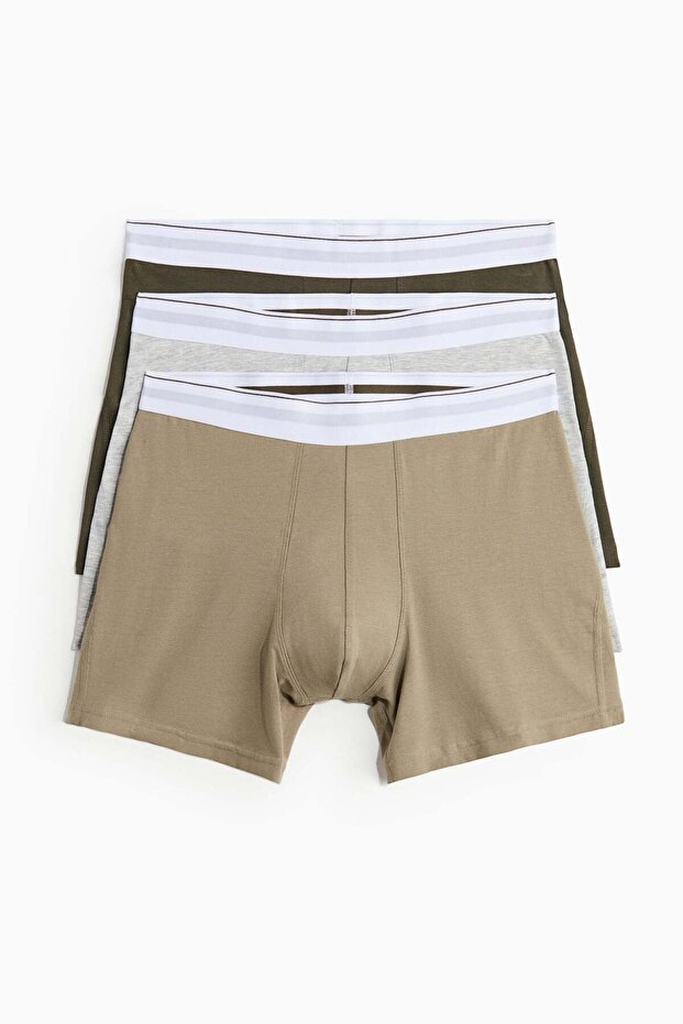 مجموعة من 3 سراويل داخلية متوسطة الحجم مصنوعة من الليكرا® - 2