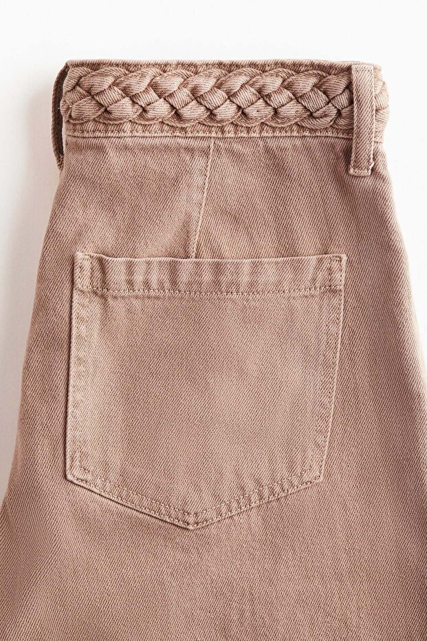 بنطلون جينز واسع وعالي الخصر - 3