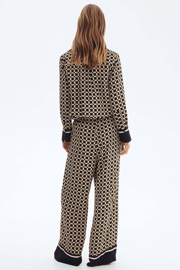Patterned drawstring trousers - 5