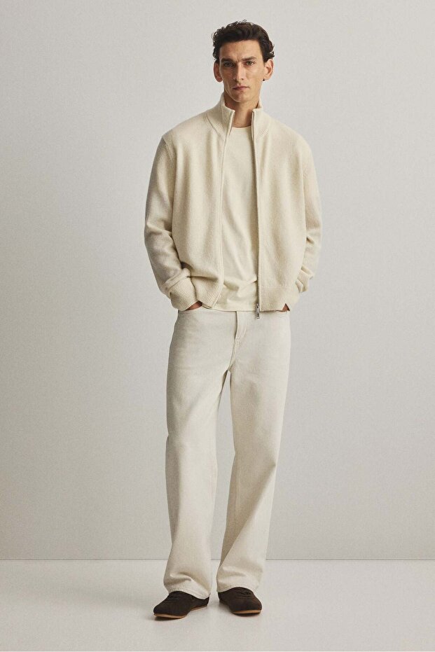 كارديجان صوف بقصّة عادية مع سحّاب - 1