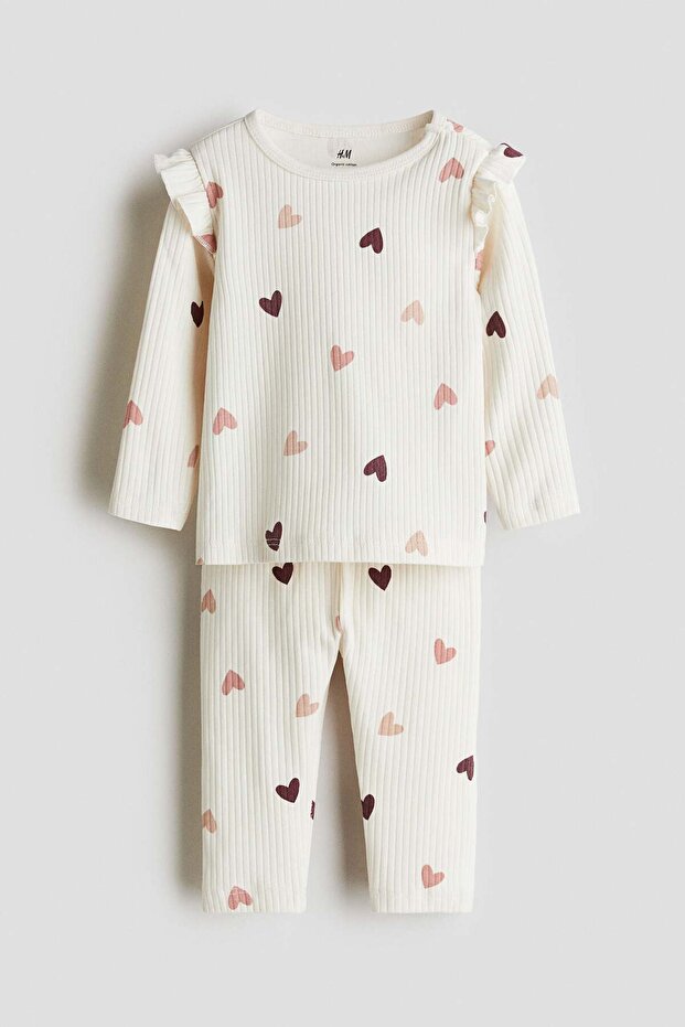 Ribbed cotton set