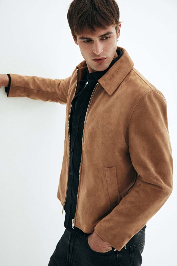 Regular Fit Collared jacket - 7