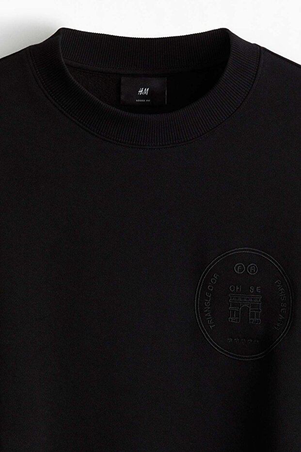 سويت شيرت مطبوع بمقاس عادي - 5