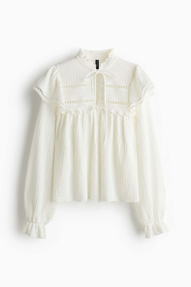 بلوزة جيرسيه مزخرفة - 6