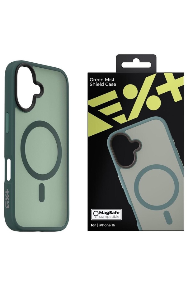 Husa Mist Shield iPhone 16, MagSafe, Verde