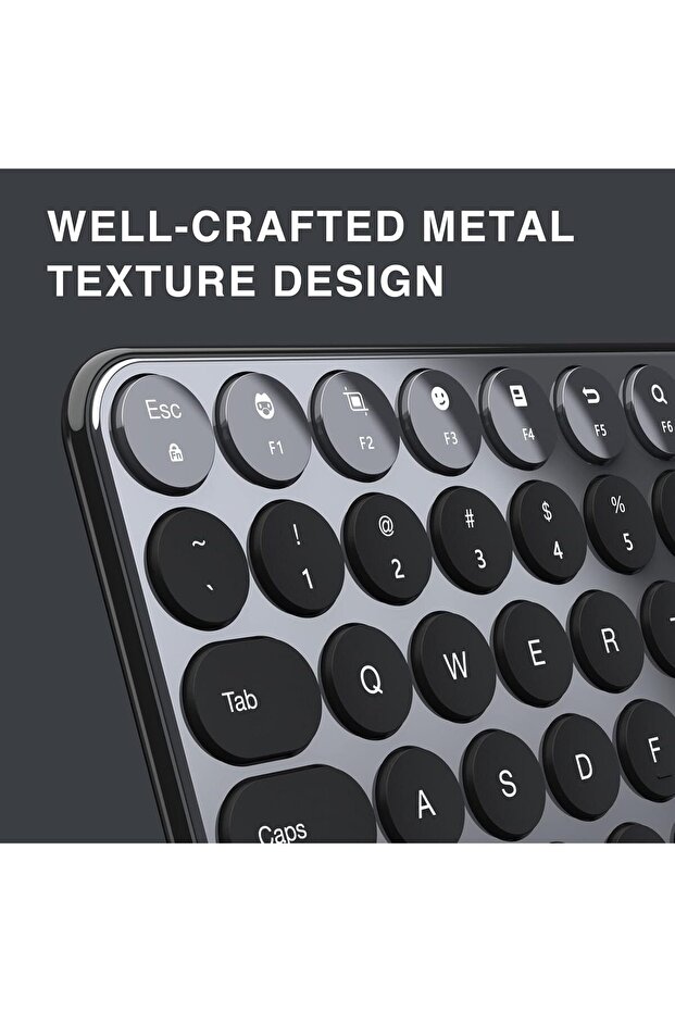 Smart Dual-Mode Wireless Keyboard Voice Input, 85 Keys, 2.4GHz + BT Black - 5