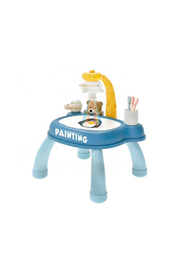 drawing table with projector and accessories - 1