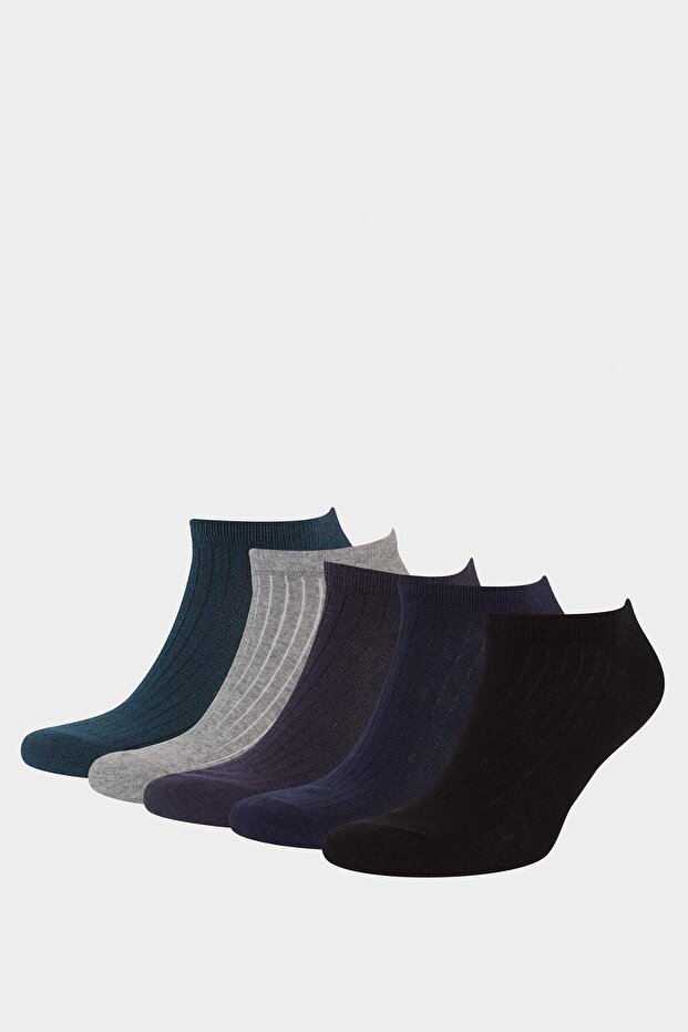 Men's 5-Pack Cotton Booties Socks F5277Axns