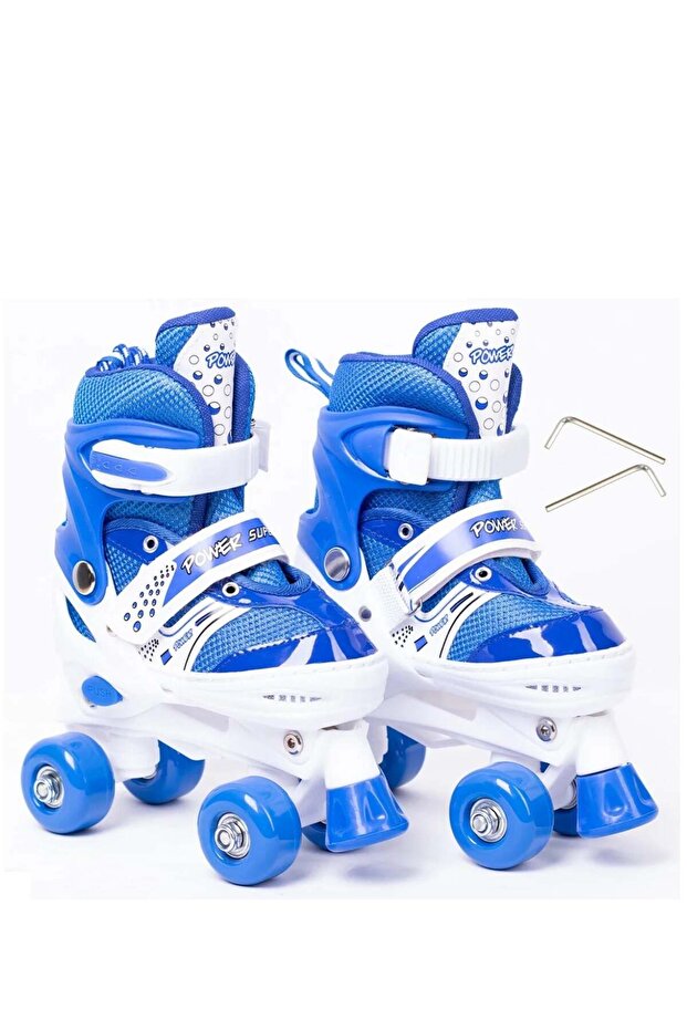 حذاء تزلج اربع عجلات للاطفال مقاس 35-38 - ماركة باور - 1