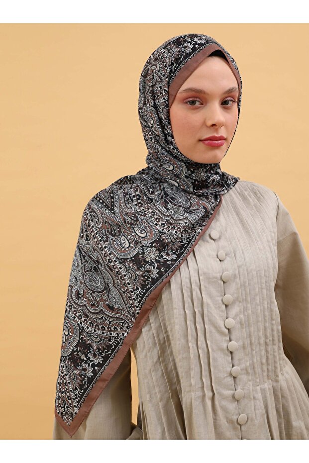 شال ناعم بنمط عرقي - متعدد الألوان - V16 - - 2