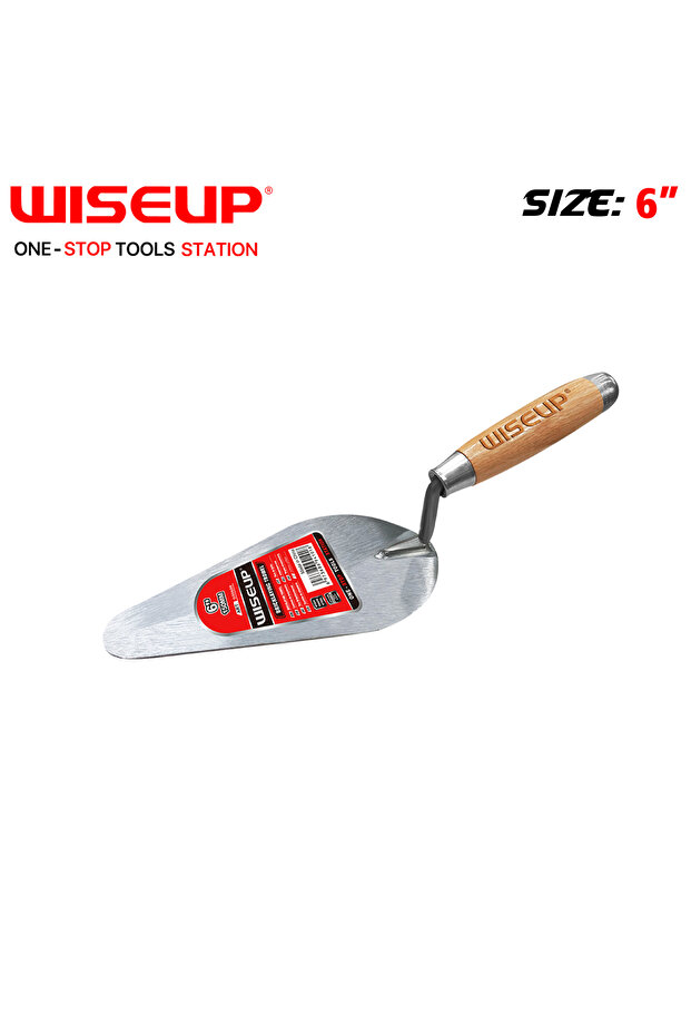 Wooden handle plastering spoon 6'' - 1