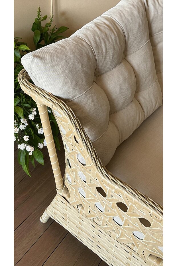 Sahara Latte 2+1+1 Küçük Ölçü Balkon Takımı - 2