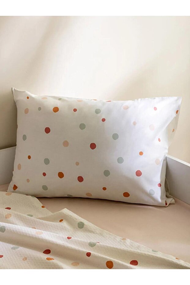 Puantiye Desenli Pamuklu Tek Kişilik Çocuk Pike Takımı (S2) - 3