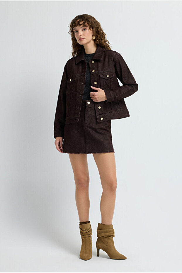 Cepli Denim Etek - 1