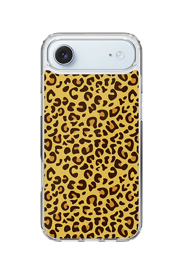 Classic Clear MagSafe Case for iPhone Air, Hybrid Soft Transparent Cover - Leopard Skin Full Print