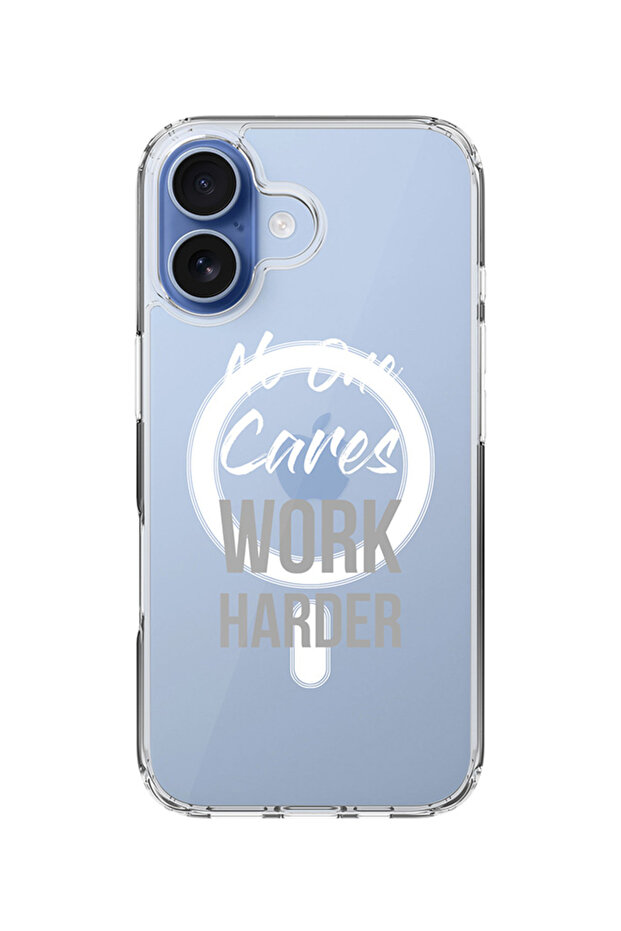 Classic Clear MagSafe Case for iPhone 17 , Hybrid Soft Case Flexible Transparent Cover - Work Harder