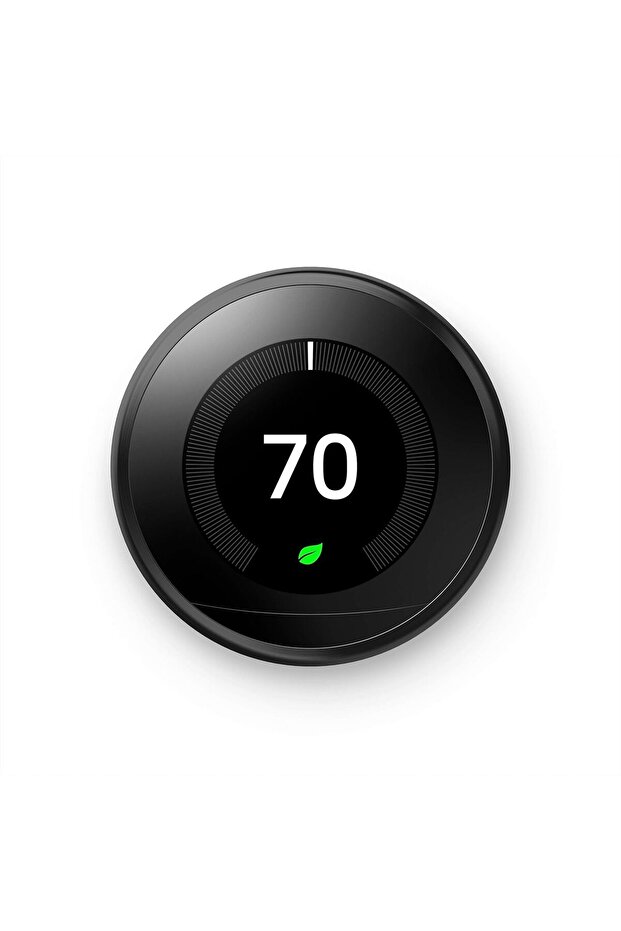 Nest Smart Learning Wi-Fi Programmable Thermostat, 3rd Gen, Mirror Black - 1