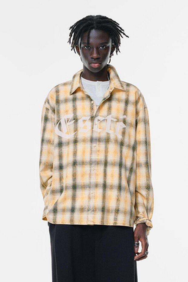 Kareli uzun kollu gömlek - 5