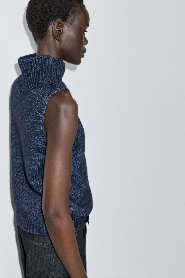 Balıkçı yaka triko süveter - 2