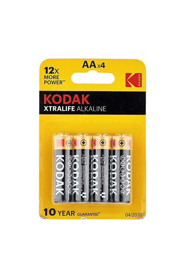 Xtralife Alkaline AA 1.5V Battery- Pack of 4 Pcs