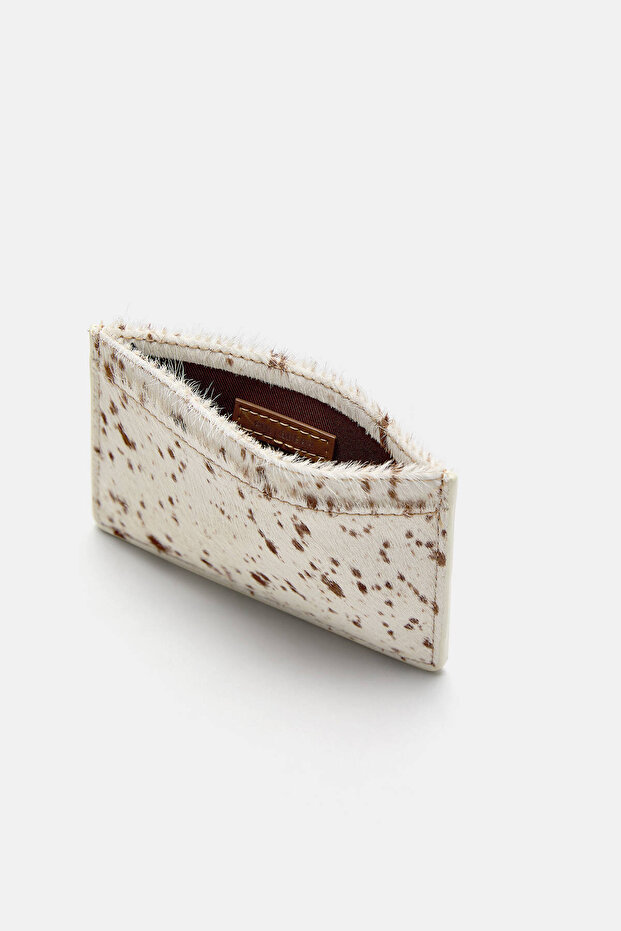 Desenli deri kartlık - 2