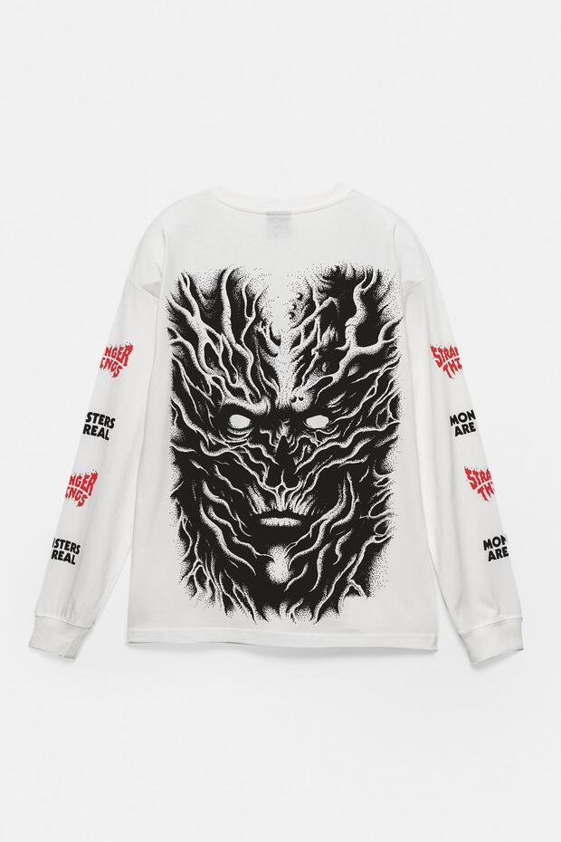 Beyaz Stranger Things t-shirt - 8