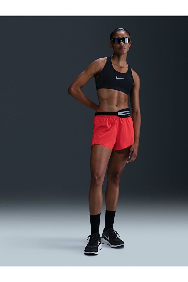 Swift Dri-Fit High Waist 2-in-1 Running Kırmızı Kadın Taytlı Şort - 5