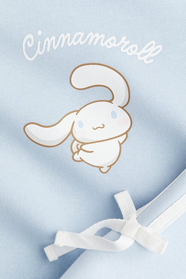 Baskı Motifli Oversize Sweatshirt - 6