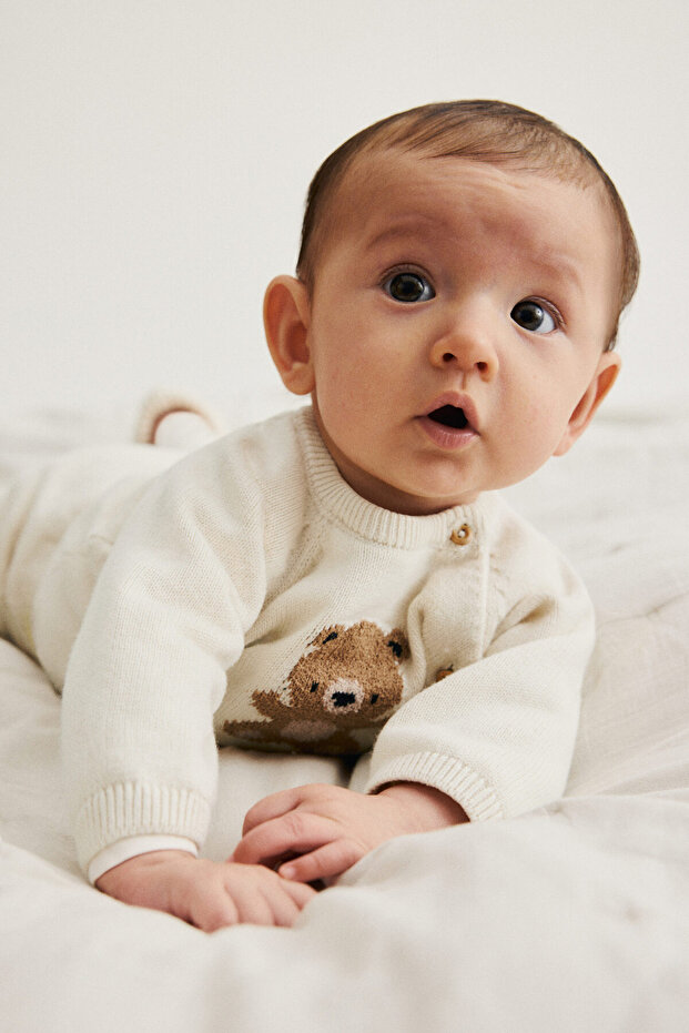 2 Parçalı Pamuklu Triko Set - 1