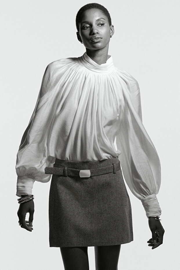 Kemerli Mini Etek - 1