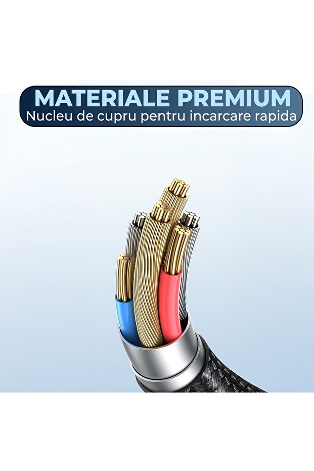 Charging and Data Transfer Cable, , Fast Charge 240W, 1.2m, 5 in 1, 2 x USB-C, USB, Lightning, Micro - 4