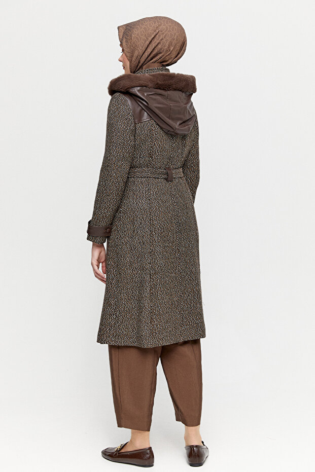 Deri Kombinli Kap - 6