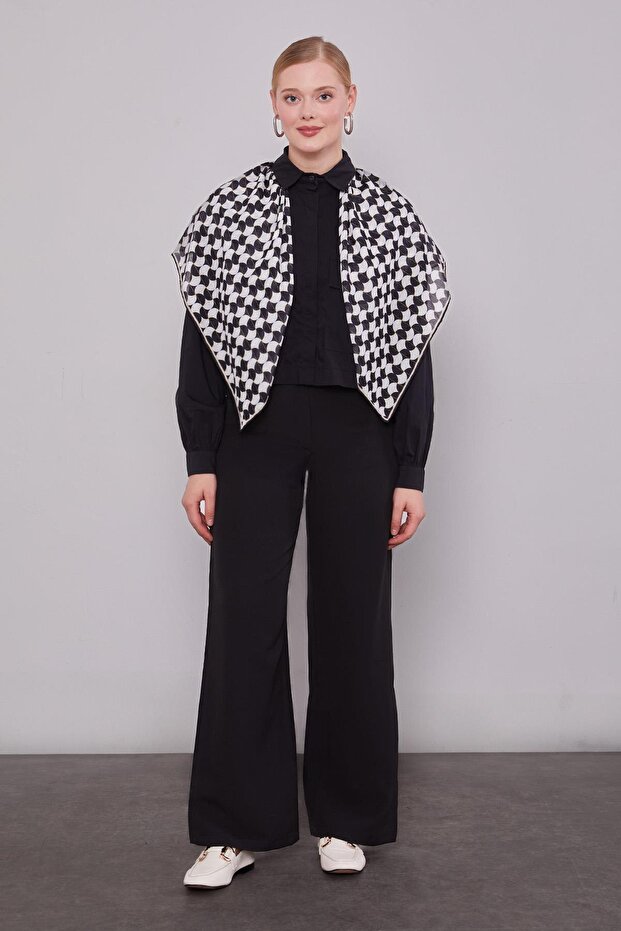 Siyah Cepli Pantolon - 2