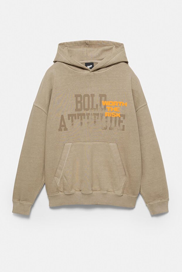 Kapüşonlu Bold Attitude sweatshirt - 6