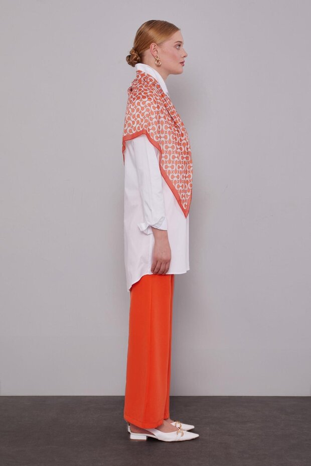 بنطلون بجيوب برتقالية - 3