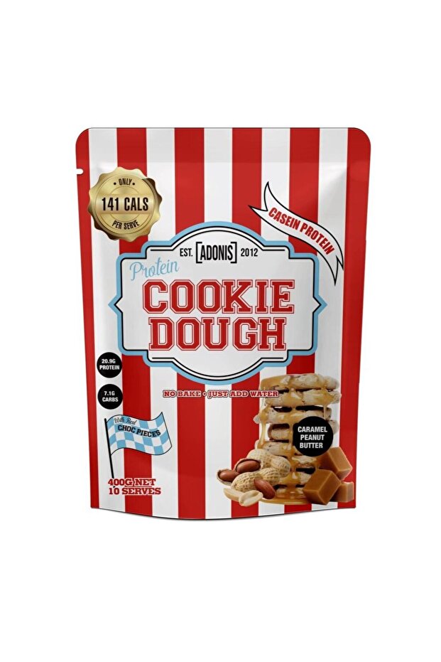 Protein Cookie Dough, Caramel Peanut Butter, 400 Gm, Premium Casein Protein