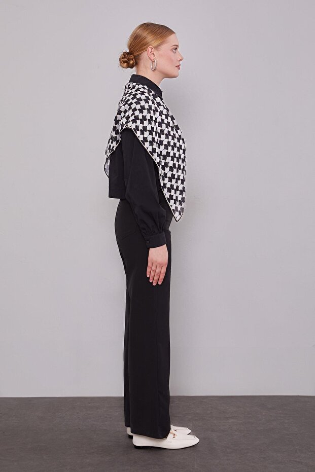 Siyah Cepli Pantolon - 3