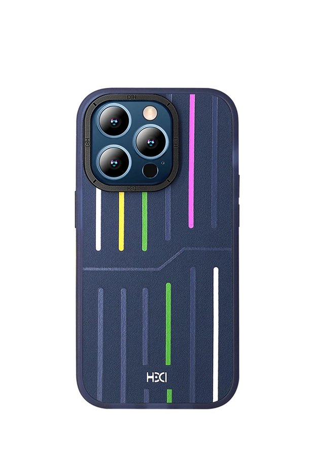Case Hbc-221 Roma Cover Compatible with iPhone 15 Pro - Navy Blue