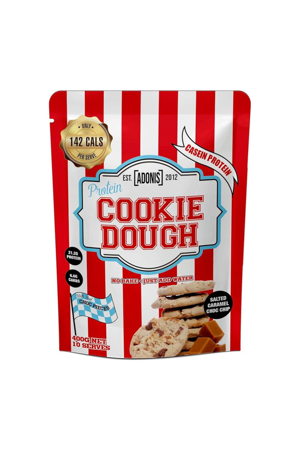 Protein Cookie Dough, Salted Caramel Choc Chip, 400 Gm, Premium Casein Protein