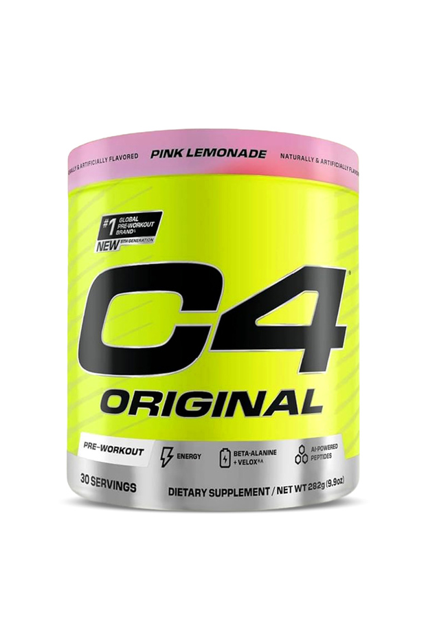 C4 Original Pre Workout Food Supplement, Pink Lemonade, 30, Hard Hitting Energy