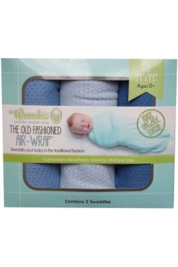 3 Blues - AirWrap Blankets, Washcloths & Hair Towels