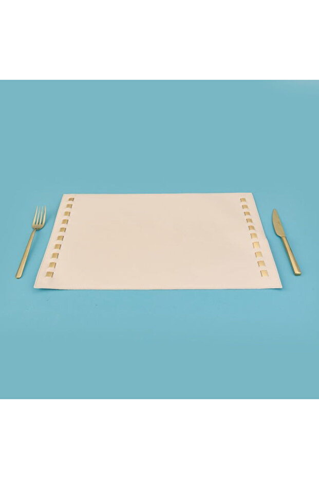 Kitchen Deri Amerikan Servis - Bej - 32x44 cm - 2