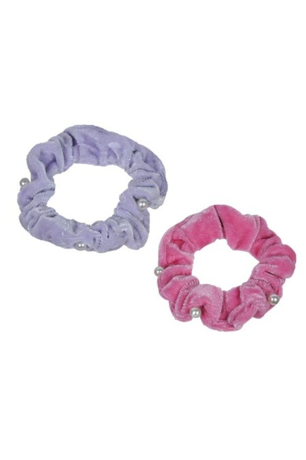 Set 2 elastice de păr cu mărgele albe, DecorCasa