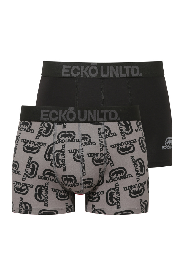 Black - Printed 2-Pack Boxer Briefs - 1
