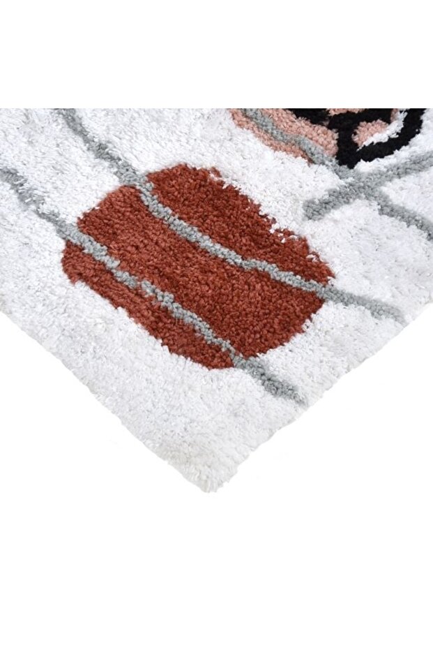 ® Rectangular Ecru Bath Mat with Feminine Abstract Pattern, 80x50cm - 2