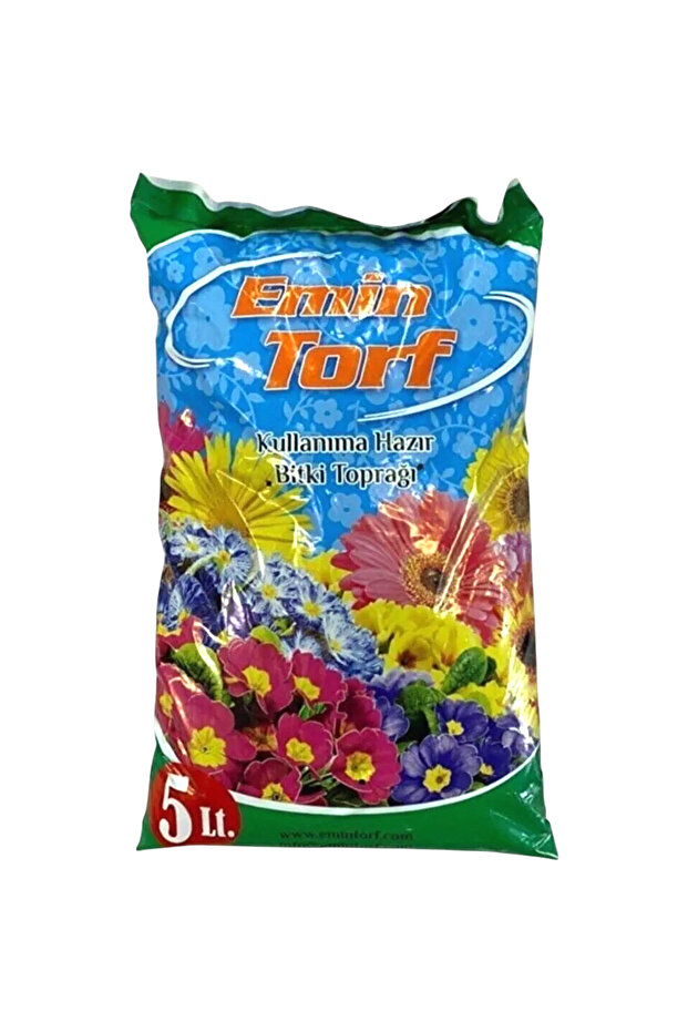 Torf Kullanıma Hazır Çiçek Bitki Toprağı 5 LT Emin Torf - 4