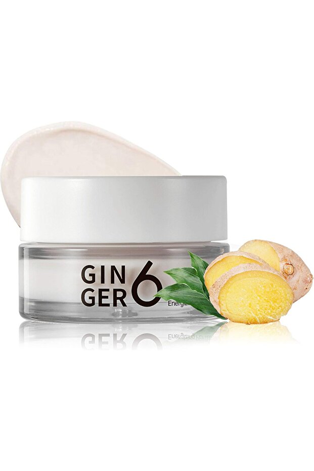 Ginger 6 Peptide Energizing Cream - Anti-Aging and Tightening Face Moisturizer with Peptides, Hyalur