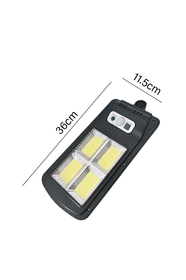 Solar Street Light with Motion Sensor, Automatic Dusk-to-Dawn Lighting, Black - 2