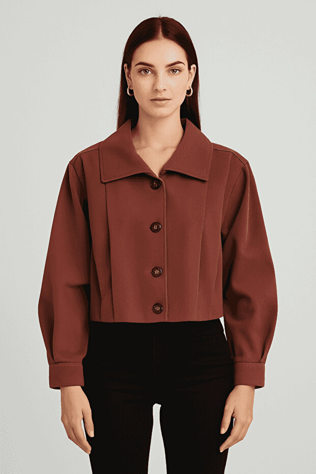 PİLE DETAYLI TRENC - 1