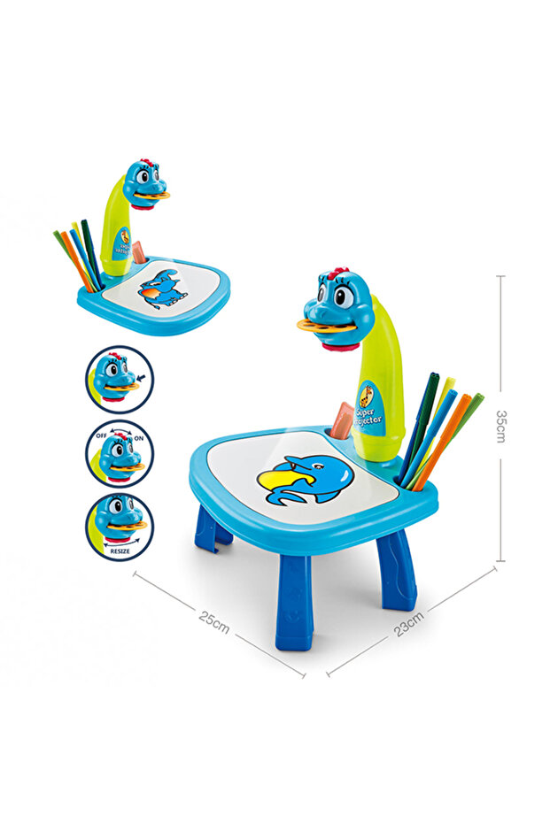 LED Projector Art Painting Table for Kids